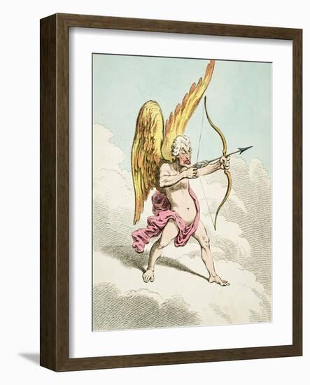 Cupid, from the New Pantheon No.4, Published by Hannah Humphrey, 1799-James Gillray-Framed Giclee Print