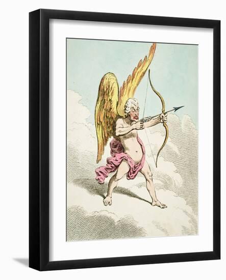 Cupid, from the New Pantheon No.4, Published by Hannah Humphrey, 1799-James Gillray-Framed Giclee Print