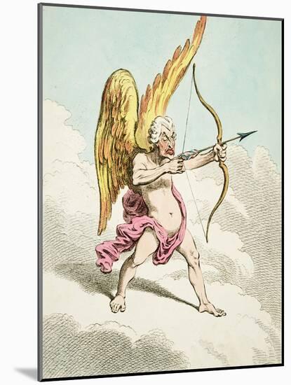 Cupid, from the New Pantheon No.4, Published by Hannah Humphrey, 1799-James Gillray-Mounted Giclee Print