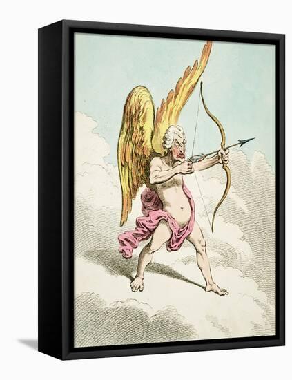 Cupid, from the New Pantheon No.4, Published by Hannah Humphrey, 1799-James Gillray-Framed Stretched Canvas