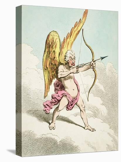 Cupid, from the New Pantheon No.4, Published by Hannah Humphrey, 1799-James Gillray-Stretched Canvas