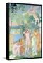 Cupid in Flight Is Struck by the Beauty of Psyche, 1908-Maurice Denis-Framed Stretched Canvas
