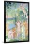 Cupid in Flight Is Struck by the Beauty of Psyche, 1908-Maurice Denis-Framed Giclee Print