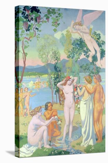 Cupid in Flight Is Struck by the Beauty of Psyche, 1908-Maurice Denis-Stretched Canvas