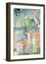 Cupid in Flight Is Struck by the Beauty of Psyche, 1908-Maurice Denis-Framed Giclee Print