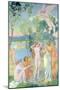 Cupid in Flight Is Struck by the Beauty of Psyche, 1908-Maurice Denis-Mounted Giclee Print