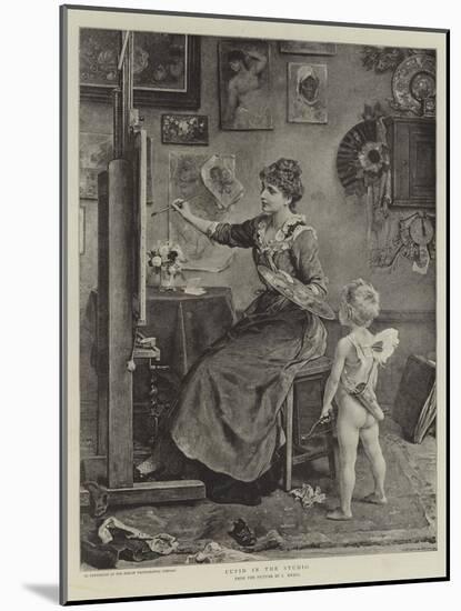 Cupid in the Studio-Ludwig Knaus-Mounted Giclee Print