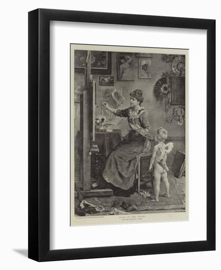 Cupid in the Studio-Ludwig Knaus-Framed Giclee Print