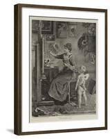 Cupid in the Studio-Ludwig Knaus-Framed Giclee Print