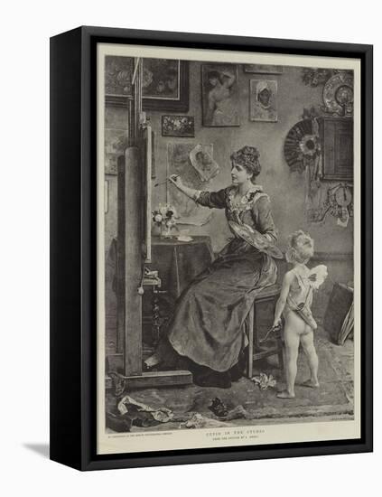 Cupid in the Studio-Ludwig Knaus-Framed Stretched Canvas