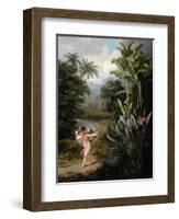 Cupid Inspiring the Plants with Love, Painted for Robert Thornton's Book 'New Illustration of the…-Philip Reinagle-Framed Giclee Print