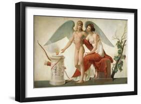 Cupid Inviting Venus to a Sacrifice-Louis Lafitte-Framed Giclee Print