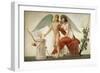 Cupid Inviting Venus to a Sacrifice-Louis Lafitte-Framed Giclee Print