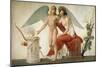Cupid Inviting Venus to a Sacrifice-Louis Lafitte-Mounted Giclee Print
