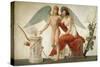 Cupid Inviting Venus to a Sacrifice-Louis Lafitte-Stretched Canvas