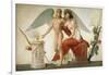 Cupid Inviting Venus to a Sacrifice-Louis Lafitte-Framed Giclee Print