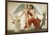 Cupid Inviting Venus to a Sacrifice-Louis Lafitte-Framed Giclee Print