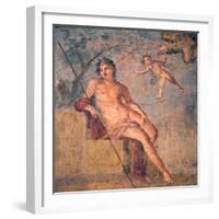 Cupid Leading Zeus's Eagle to Ganymede, from the House of Meleager, Pompeii-null-Framed Giclee Print