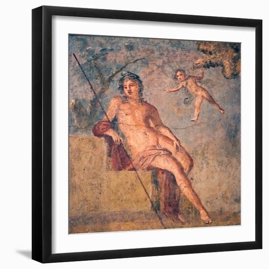 Cupid Leading Zeus's Eagle to Ganymede, from the House of Meleager, Pompeii-null-Framed Giclee Print