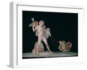 Cupid Led by Butterflies-Michelangelo Maestri-Framed Giclee Print