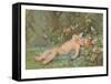 Cupid Lying on Grass-null-Framed Stretched Canvas