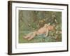 Cupid Lying on Grass-null-Framed Art Print