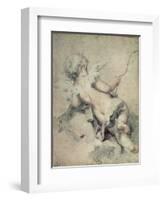 Cupid Lying on the Clouds-Rosalba Giovanna Carriera-Framed Giclee Print