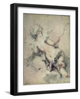 Cupid Lying on the Clouds-Rosalba Giovanna Carriera-Framed Giclee Print