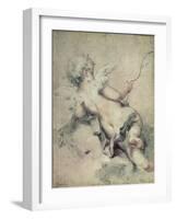 Cupid Lying on the Clouds-Rosalba Giovanna Carriera-Framed Giclee Print