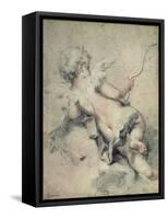 Cupid Lying on the Clouds-Rosalba Giovanna Carriera-Framed Stretched Canvas