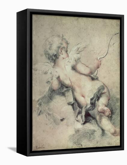 Cupid Lying on the Clouds-Rosalba Giovanna Carriera-Framed Stretched Canvas