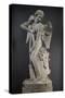 Cupid Making a Bow from the Mace of Hercules-Edme Bouchardon-Stretched Canvas