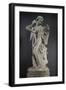 Cupid Making a Bow from the Mace of Hercules-Edme Bouchardon-Framed Giclee Print