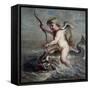 Cupid on a Dolphin, ca. 1630-Jan Quellinus-Framed Stretched Canvas