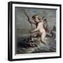 Cupid on a Dolphin, ca. 1630-Jan Quellinus-Framed Giclee Print