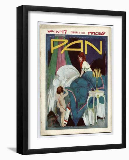 Cupid on a Mission!-Herbert Pizer-Framed Art Print