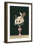 Cupid Perched on Flowers-null-Framed Art Print