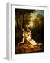 Cupid & Psyche (Oil on Canvas)-Jean Victor Bertin-Framed Giclee Print