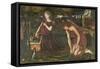 Cupid's Forge-Edward Burne-Jones-Framed Stretched Canvas