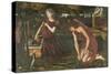 Cupid's Forge-Edward Burne-Jones-Stretched Canvas