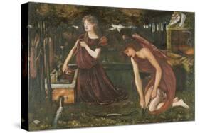 Cupid's Forge-Edward Burne-Jones-Stretched Canvas