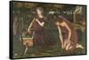 Cupid's Forge-Edward Burne-Jones-Framed Stretched Canvas