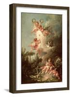 Cupid's Target, from "Les Amours Des Dieux," 1758-Francois Boucher-Framed Giclee Print