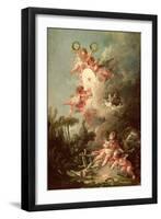 Cupid's Target, from "Les Amours Des Dieux," 1758-Francois Boucher-Framed Giclee Print