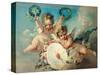 Cupid's Target-Francois Boucher-Stretched Canvas