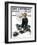 "Cupid's Visit" Saturday Evening Post Cover, April 5,1924-Norman Rockwell-Framed Giclee Print