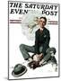 "Cupid's Visit" Saturday Evening Post Cover, April 5,1924-Norman Rockwell-Mounted Giclee Print