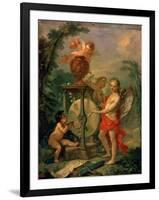 Cupid Sharpening an Arrow, 1750-Charles-Joseph Natoire-Framed Giclee Print