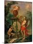 Cupid Sharpening an Arrow, 1750-Charles-Joseph Natoire-Mounted Giclee Print