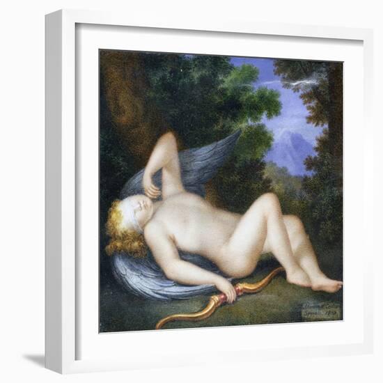 Cupid Sleeping-Maria Geronima Centurione Oltremarino-Framed Giclee Print